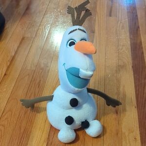 Disney Olaf Plush Toy - White, Orange, and Blue